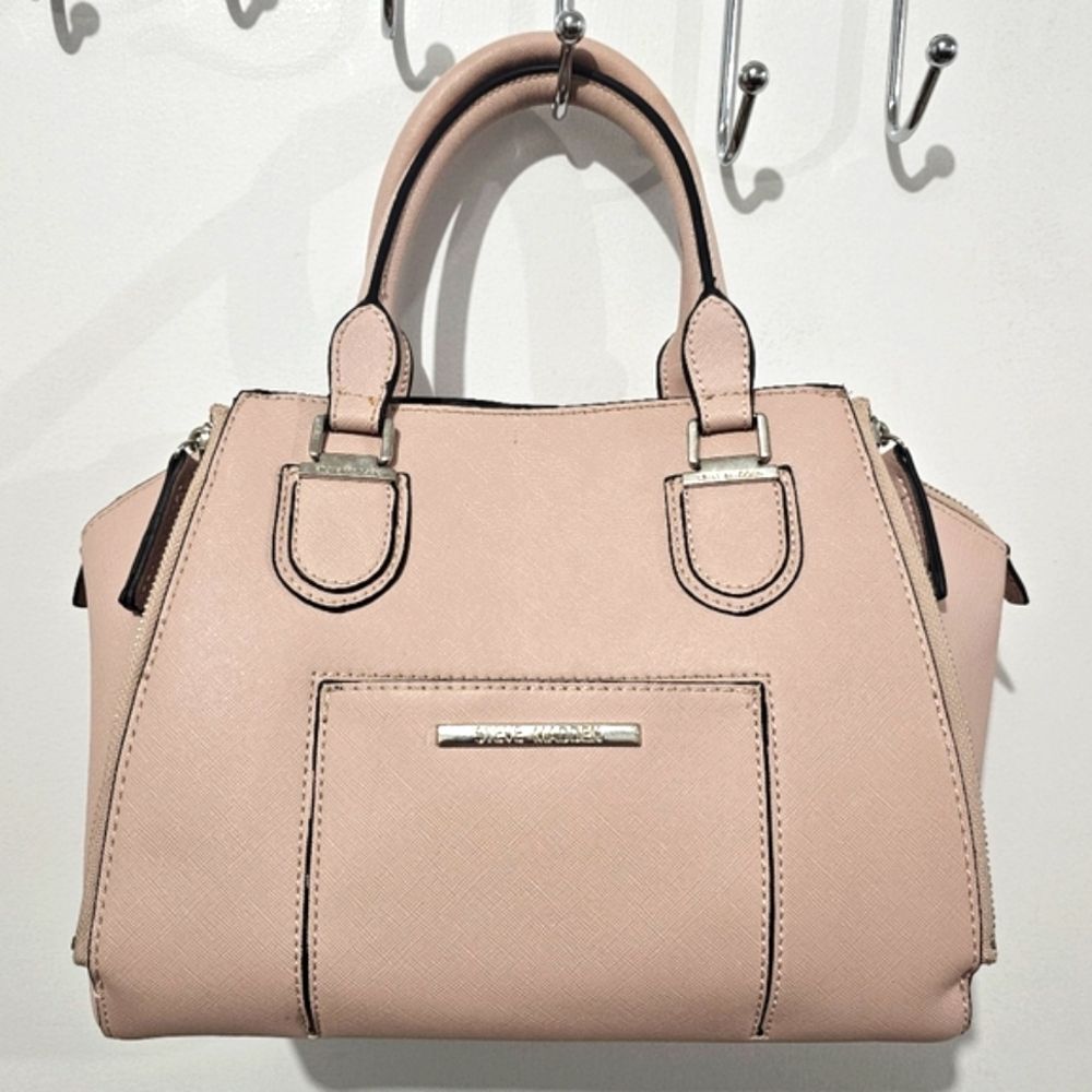Steve Madden - Handbag Satchel Two Way Multiple Compartments - Baby Pink